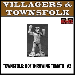 Townsfolk Boy Throwing Tomato 2 REAPER MINIATURES