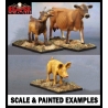 Farm Animals - Large Cow - Cattle (Livestock) 28mm Wargaming REAPER MINIATURES