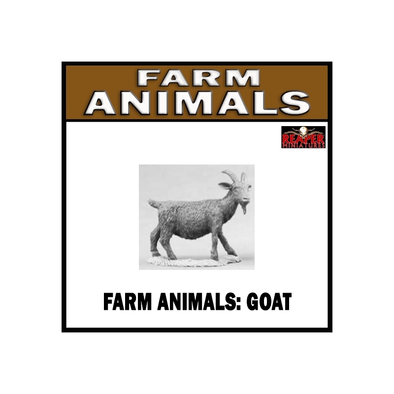 Farm Animals - Large Goat - (Livestock) 28mm Wargaming REAPER MINIATURES