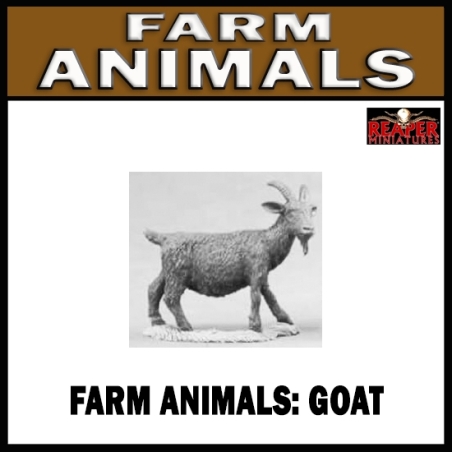 Farm Animals - Large Goat - (Livestock) 28mm Wargaming REAPER MINIATURES