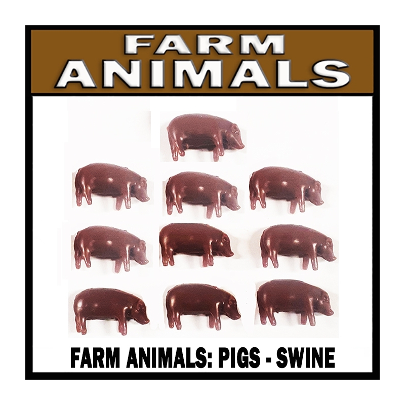 Farm Animals - Pigs- Swine (Livestock) 28mm Wargaming FRONTLINE GAMES