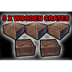 Wooden Crates 28mm Terrain STONES DUNGEON TILES FRONTLINE GAMES 