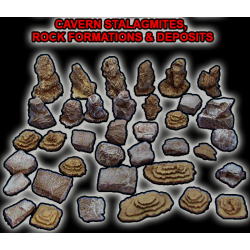 STONES Cavern, Stalagmites & Rock Formation Set