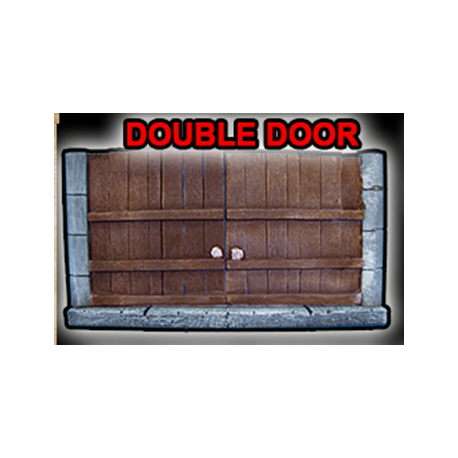 STONES Wooden Double Door