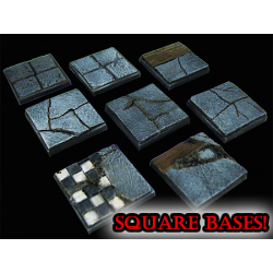STONES 25mm Square Miniature Bases