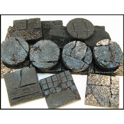 STONES 25mm Square Miniature Bases