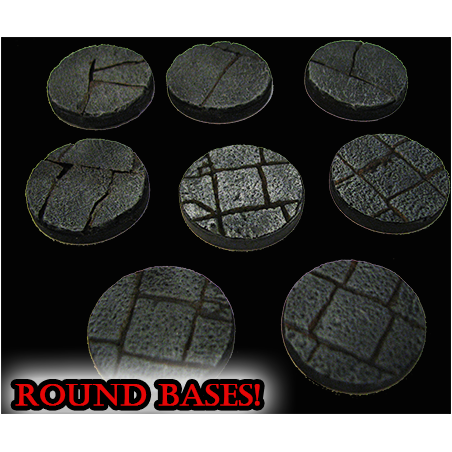 STONES 25mm Round Miniature Bases