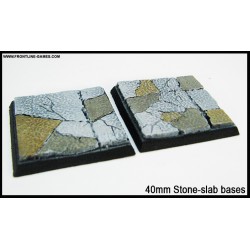 STONES 40mm Square Miniature Bases