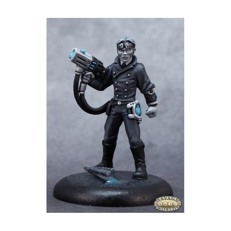 Deadlands Noir Patent Scientist SAVAGE WORLDS REAPER MINIATURES