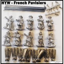 HYW French Pavisiers (10) OLD GLORY MINIATURES