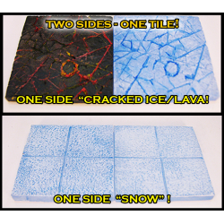 STONES TRANSLUCENT Double-Sided Cracked Ice/Snow Tiles!