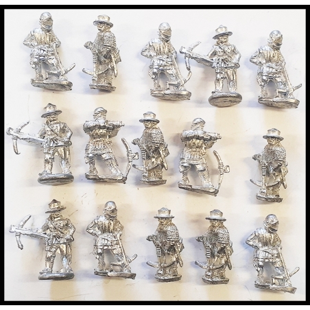 Medieval Cross Bowmen (15) OLD GLORY MINIATURES