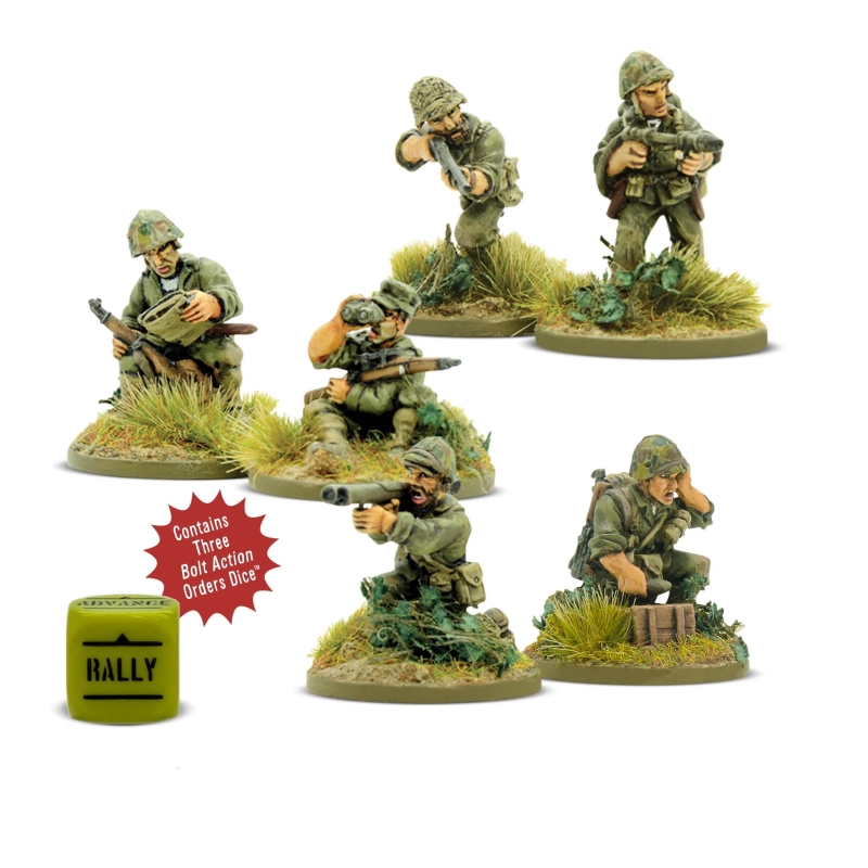 US Marines Weapons Teams 28mm WWII WARLORD GAMES