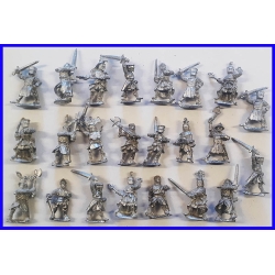 Medieval KNIGHTS & MEN-AT-ARMS (23) FOUNDRY MINIATURES