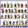 Medieval KNIGHTS & MEN-AT-ARMS (23) FOUNDRY MINIATURES