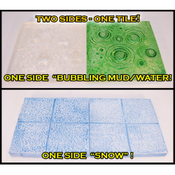 STONES TRANSLUCENT Double-sided Bubbling Water, Mud/Snow Tiles!