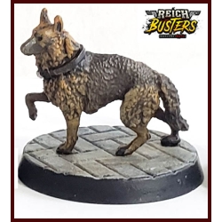 German Sheppard Guard Dog (2) 32mm REICHBUSTERS MYTHIC GAMES