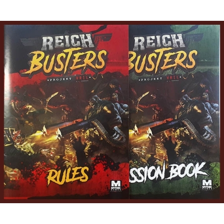 Reichbusters Rules & Mission Books PROJEKT VRIL REICHBUSTERS MYTHIC GAMES