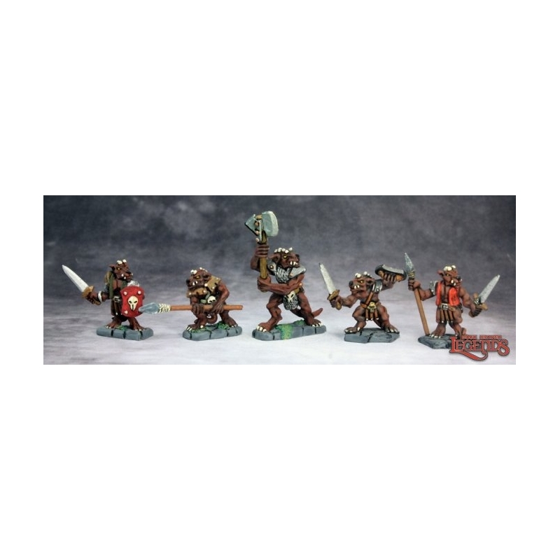 Kobold Raiders (5) DARK HEAVEN LEGENDS REAPER MINIATURES