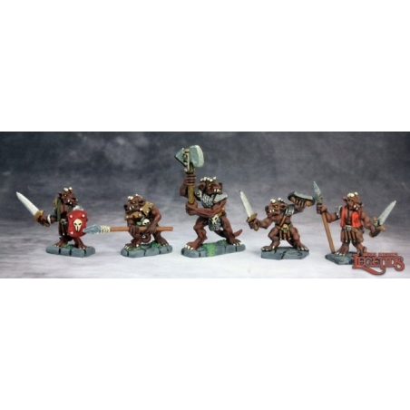 Kobold Raiders (5) DARK HEAVEN LEGENDS REAPER MINIATURES