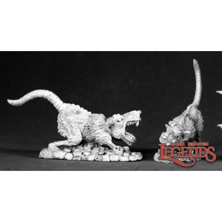 Barrow Rats (2) DARK HEAVEN LEGENDS REAPER MINIATURES