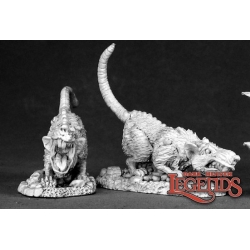 Barrow Rats (2) DARK HEAVEN LEGENDS REAPER MINIATURES