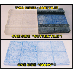 STONES TRANSLUCENT Double-sided Gutter/Snow Tiles!