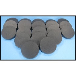 25mm Round "Flat-top" Bases - Plastic