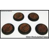 BATTLE E-FECTS! 30mm Round Scenic Bases - Wooden Planked - 5