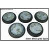 30mm Round Scenic Bases - Metal Grate - 5