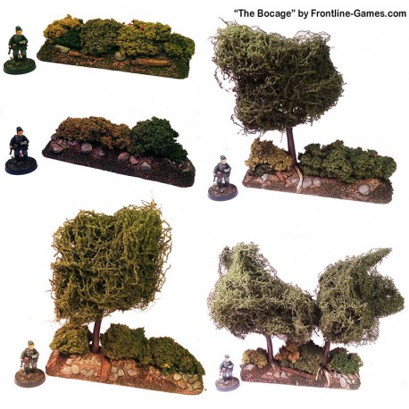 THE BOCAGE - Hedgerow Straight sections set 1