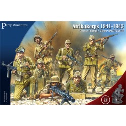 PERRY MINIATURES Afrikakorps. German Infantry 1941-43 Boxed Set
