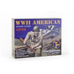 U.S. American Plastic Multi-part Infantry Platoon (NO BOX) Wargames Factory 28mm WWII