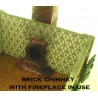 Brick Chimney w/fireplace