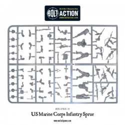 American U.S. Marines sprue 28mm WWII WARLORD GAMES