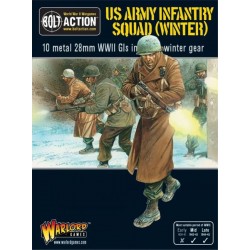 U.S. American Army Infantry Squad in Winter Clothing 28mm WWII WARLORD GAMES