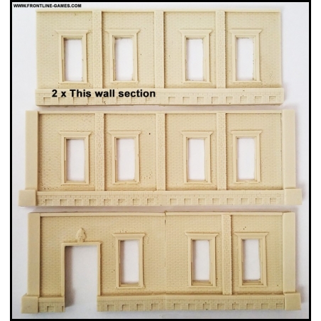 City Building A - Ground Floor "Bricked/Stone Large rectangle windows"