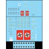 28mm WWII German Armor units insignia decals for German vehicles