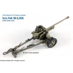 German PaK 38 or Pak 97/38 Anti-tank Gun w/crew 28mm WWII RUBICON MODELS