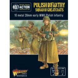 Polish Infantry Squad in greatcoats box set 28mm WWII WARLORD GAMES