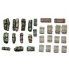 Tarp Rolls & Crates set 1 28mm W.W.II TANK ACCESSORIES - VEHICLE STOWAGE