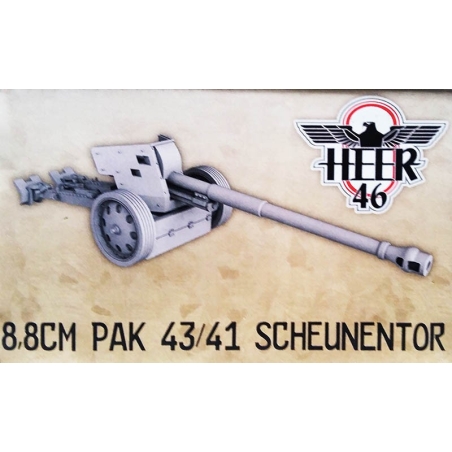 German PaK 43/41 88mm (Scheunentor) Anti-tank gun 28mm WWII HEER46