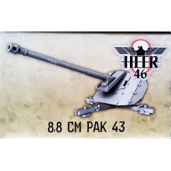 German 88mm PaK 43 Anti-tank gun 28mm WWII HEER46