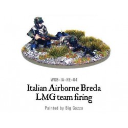 Italian Airborne Breda LMG Team Firing (Paratroopers) 28mm WWII WARLORD GAMES
