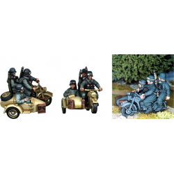 German Motorcycle Combination and Crew 28mm WWII WARGAMES FOUNDRY