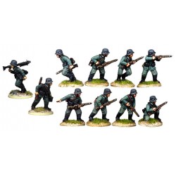 German Infantry Squad 28mm WWII WARGAMES FOUNDRY
