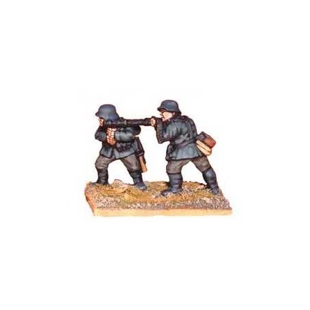 German MG34 Team Firing 28mm WWII CRUSADER MINIATURES