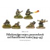 German Fallschirmjager sniper, panzerschreck and flamethrower teams  28mm WWII WARLORD GAMES