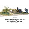 German Fallschirmjager 75mm PaK 40 anti-tank gun 28mm WWII WARLORD GAMES