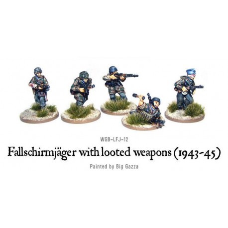 German Fallschirmjager with looted weapons 28mm WWII WARLORD GAMES ...